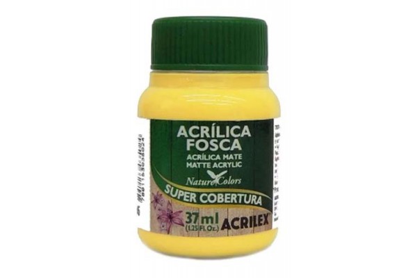 TINTA ACRILICA FOSCA 37ML ACRILEX AMARELO OURO